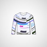 Abstract illustration on sweater N123