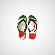Abstract illustration on flip flops N130