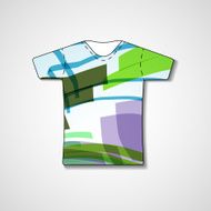 Abstract illustration on t-shirt N117