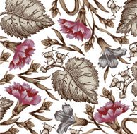 Flowers Vector Beautiful background with a flower ornament N6