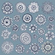 Set of beautiful ornaments