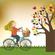 happy girl on bike N2