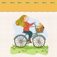 happy girl on bike N4