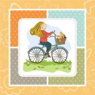 happy girl on bike N5