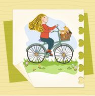 happy girl on bike N6