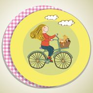 happy girl on bike N7