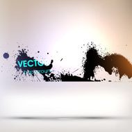 Abstract Ink Blot for Grunge Backgound N6