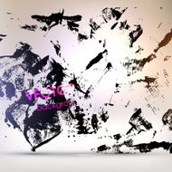 Abstract Ink Blot for Grunge Backgound N7