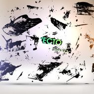 Abstract Ink Blot for Grunge Backgound N8
