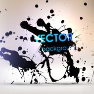 Abstract Ink Blot for Grunge Backgound N11