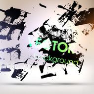 Abstract Ink Blot for Grunge Backgound N12