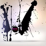 Abstract Ink Blot for Grunge Backgound N15