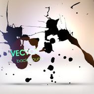 Abstract Ink Blot for Grunge Backgound N19