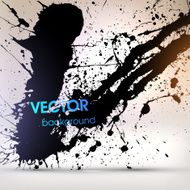 Abstract Ink Blot for Grunge Backgound N21
