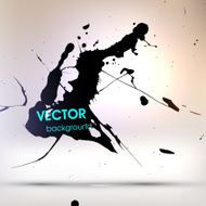 Abstract Ink Blot for Grunge Backgound N33