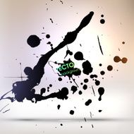 Abstract Ink Blot for Grunge Backgound N35
