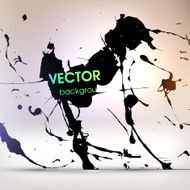 Abstract Ink Blot for Grunge Backgound N39
