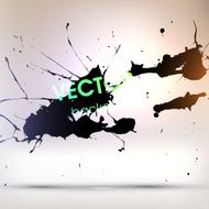 Abstract Ink Blot for Grunge Backgound N43