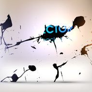 Abstract Ink Blot for Grunge Backgound N54