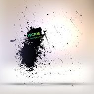 Abstract Ink Blot for Grunge Backgound N77