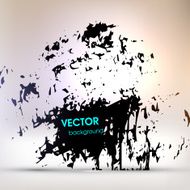 Abstract Ink Blot for Grunge Backgound N78