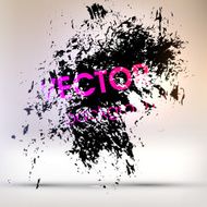 Abstract Ink Blot for Grunge Backgound N81