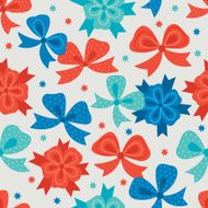 Seamless pattern with bows N3
