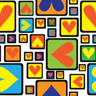 seamless pattern of multicolor geometric ornament N2