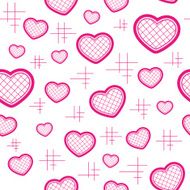 Seamless pattern with hearts N49