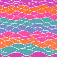 colorful seamless abstract hand-drawn pattern waves background N62