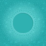 Ornamental round lace frame