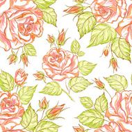 Seamless texture of roses