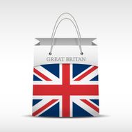 Shopping bag with British flag N2