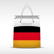 Shopping bag with Germany flag