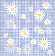 Fabric with daisies