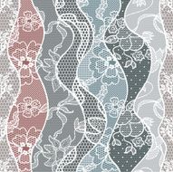 Lace seamless pattern with flowers N106