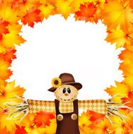 Scarecrow in autumn