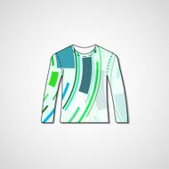 Abstract illustration on sweater N124