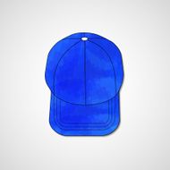 Abstract illustration on peaked cap N122