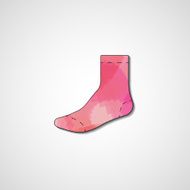 Abstract illustration on sock N157