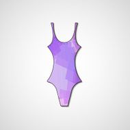 female swimsuit isolated on white background N57