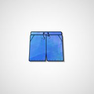 Abstract illustration on shorts N139