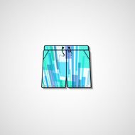 Abstract illustration on shorts N140