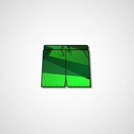 Abstract illustration on shorts N141