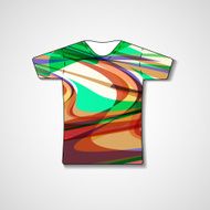Abstract illustration on t-shirt N119