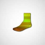 Abstract illustration on sock N158
