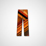 Abstract illustration on pants N156