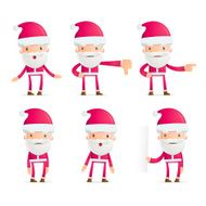 Santa in various poses