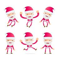Santa in various poses N10