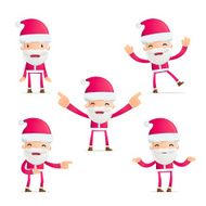 Santa in various poses N11